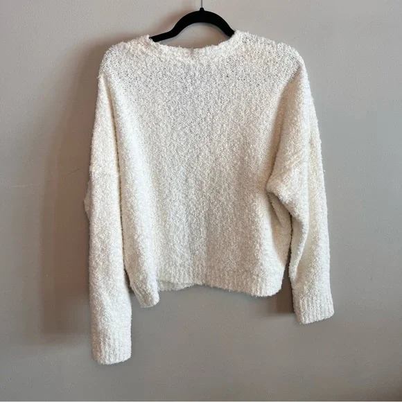 Free People Eco Theo Oversized V-Neck Sweater XS - Picture 3 of 9